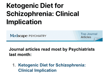 ketogenic diet for schizophrenia clinical implications number one in medscape psychiatry last month
